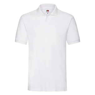Fruit Of The Loom Premium Polo Shirt - Λευκό