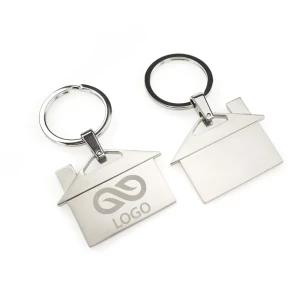 Μπρελόκ σπιτιού - Ασημί