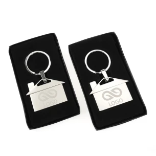 Μπρελόκ σπιτιού - Ασημί