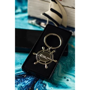 Μεταλλικό μπρελόκ τιμονιού - Ασημί