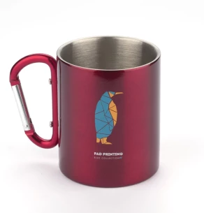 Κούπα CAMP με καραμπίνερ - Κόκκινη