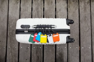 Ετικέτα αποσκευών - Κόκκινο