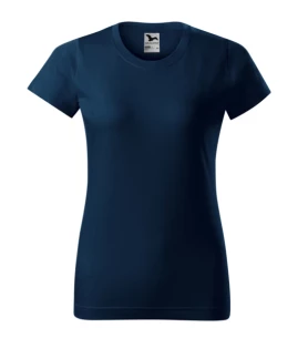 Γυναικείο Basic T-Shirt - Ναυτικό μπλε