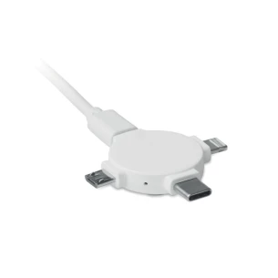 Προσαρμογέας καλωδίου 3-σε-1 - LIGO CABLE - λευκό