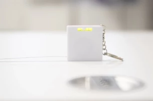 RIZO μπρελόκ μετροταινία 1 m - Λευκό