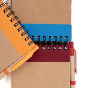 Σημειωματάριο Eco2 με στυλό - Κόκκινο