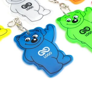 Αντανακλαστικό μπρελόκ αρκουδάκι - Πράσινο