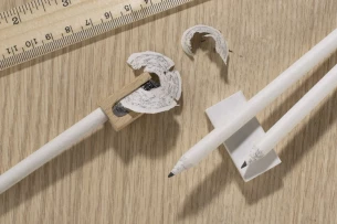 Χάρτινο μολύβι OLOV - Λευκό