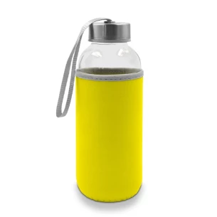 Γυάλινη φιάλη 420 ml Bob - κίτρινη