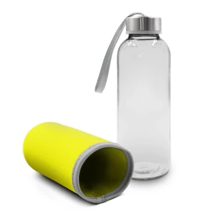 Γυάλινη φιάλη 420 ml Bob - κίτρινη