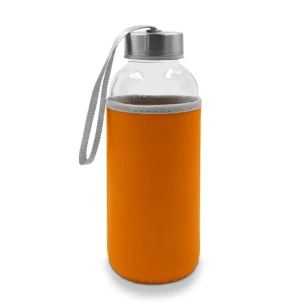 Γυάλινη φιάλη 420 ml Bob - πορτοκαλί