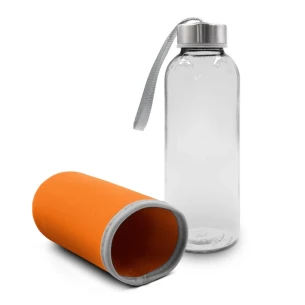 Γυάλινη φιάλη 420 ml Bob - πορτοκαλί
