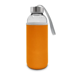 Γυάλινη φιάλη 420 ml Bob - πορτοκαλί