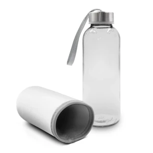 Γυάλινη φιάλη 420 ml Bob - λευκή