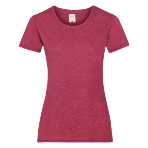 FOTL Lady-Fit ValueWeight T-Shirt - Κόκκινο μελανζέ