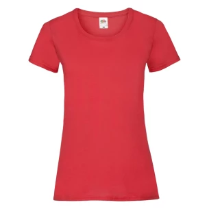 FOTL Lady-Fit ValueWeight T-shirt - Κόκκινο