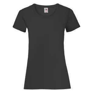 FOTL Lady-Fit ValueWeight T-Shirt - Μαύρο