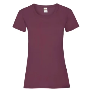 FOTL Lady-Fit ValueWeight T-shirt - μπορντό