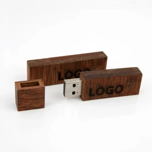 Μονάδα Flash Wood 32Gb - Μπεζ