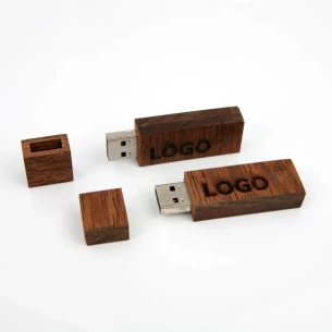 Μονάδα Flash Wood 32Gb - Μπεζ